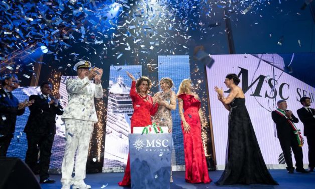 GRANDE FESTA A GENOVA PER IL VARO DI MSC SEAVIEW, CON SOPHIA LOREN, MICHELLE HUNZIKER E ZUCCHERO